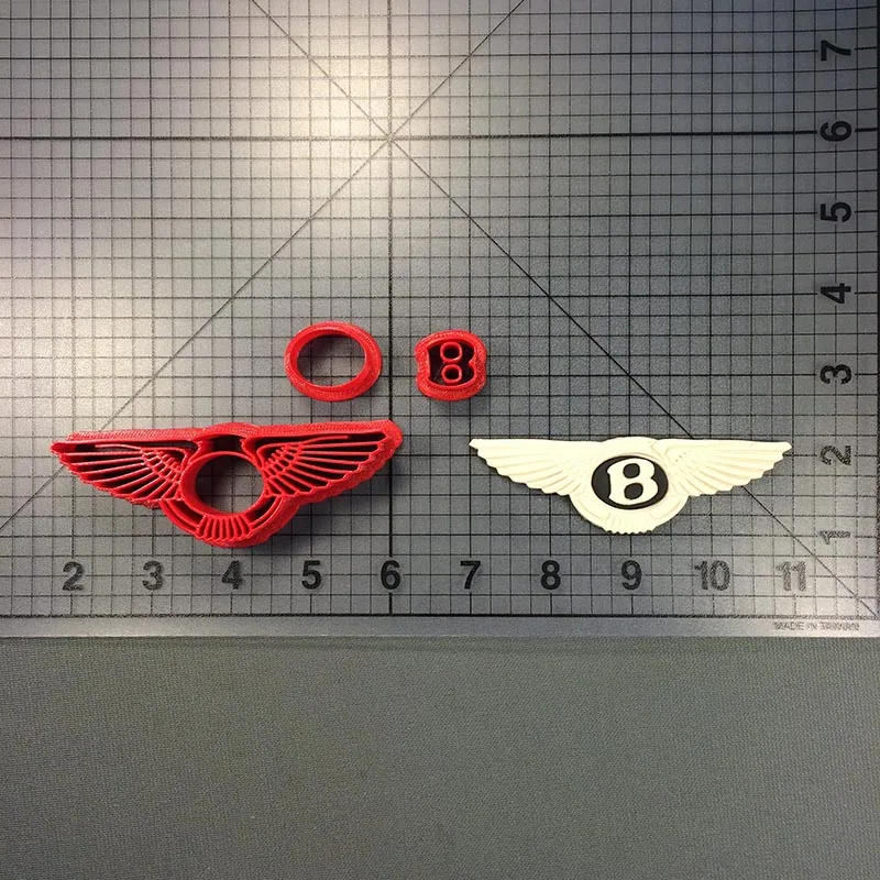 Автомобильный логотип резак печенья на заказ 3D напечатанный помадка форма для