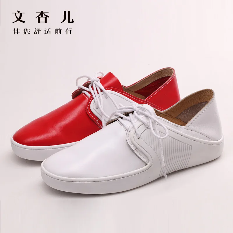 Whensinger женские туфли на плоской подошве лоферы из натуральной кожи повседневные