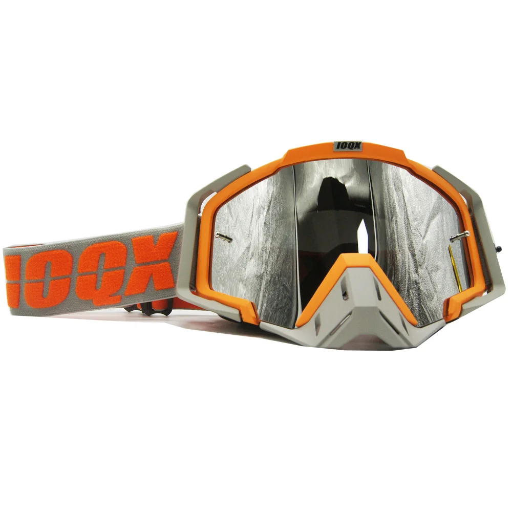 orange Мото солнцезащитные очки мотоциклетные уличные очки ATV для мотокросса очки ATV шлем IOQX MX мотоциклетный шлем очки - Color: orange