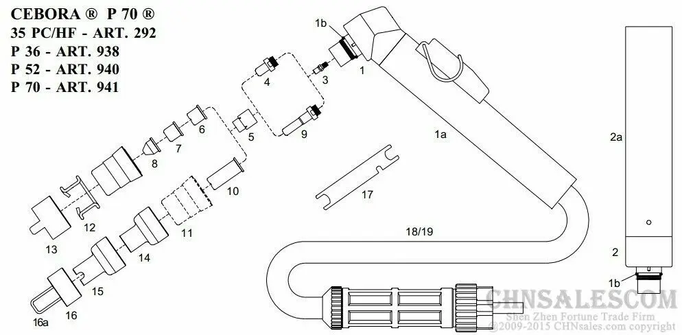 CHNsalescom 60 шт себора P70 плазменный резак электроды ref. 1402 + наконечник сопла