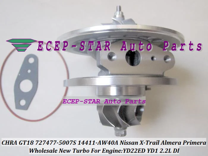 Картридж для турбокомпрессора GT1849V 727477 5006S 5007S Турбокомпрессор NISSAN X Trail Almera