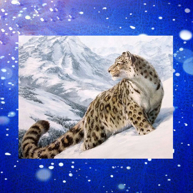 Набор для алмазной вышивки сделай сам картина с леопардовым принтом мозаика