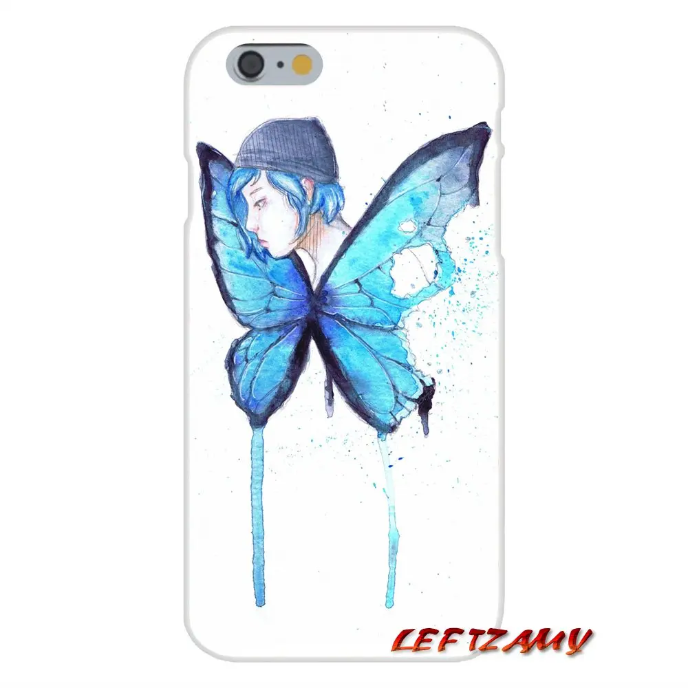 Гибкий силиконовый чехол для iPhone X XR XS MAX 4 4S 5 5S 5C SE 6 6S 7 8 Plus ipod touch Life Is stranna butterfly |