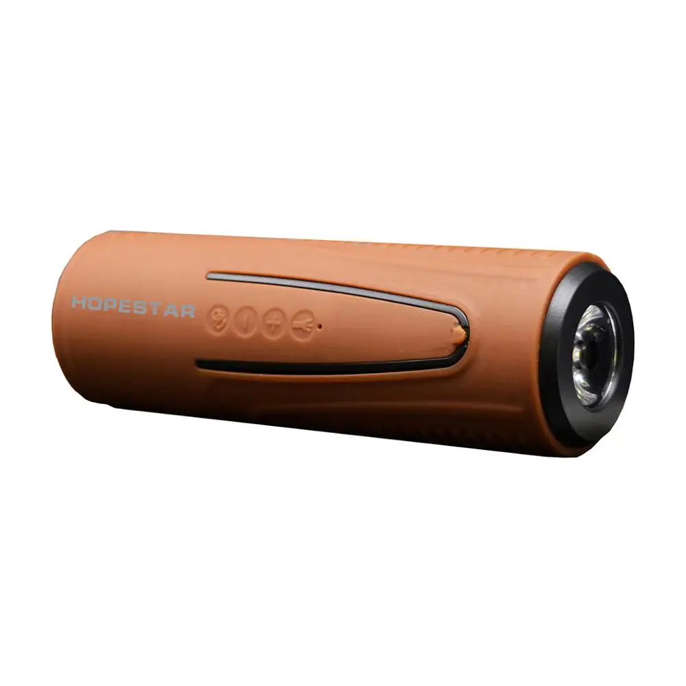 HOPESTAR Водонепроницаемый Bluetooth Динамик фонарик Колонка Беспроводной сабвуфер