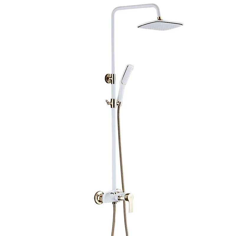 Продвижение Настенные краны для ванной и душа Набор Хром Циркулярный 8