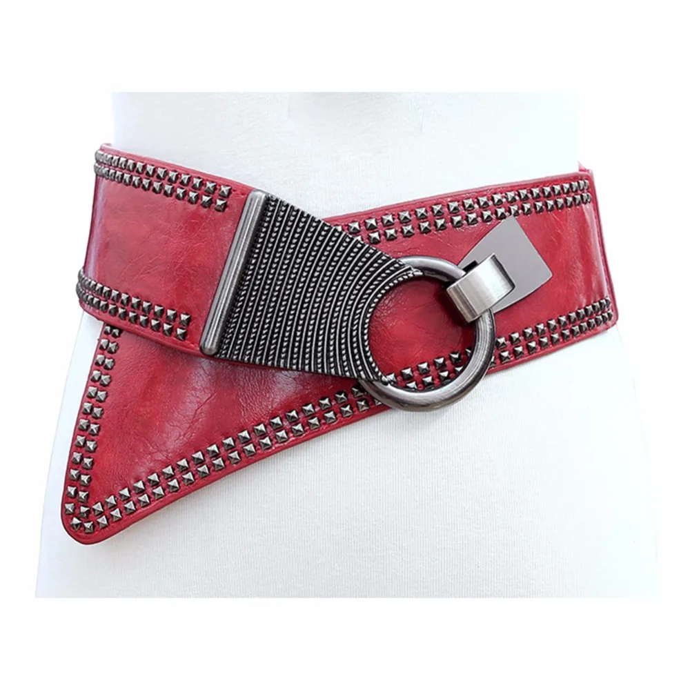 Женские широкие ремни в стиле Харадзюку модные эластичные Широкие панк женские