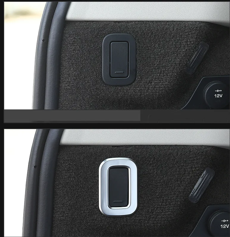 

Newest For Land Rover Discovery 5 LR5 2017 Car-styling ABS Chrome Rear Trunk Hook Frame Cover Trim Set of 2pcs