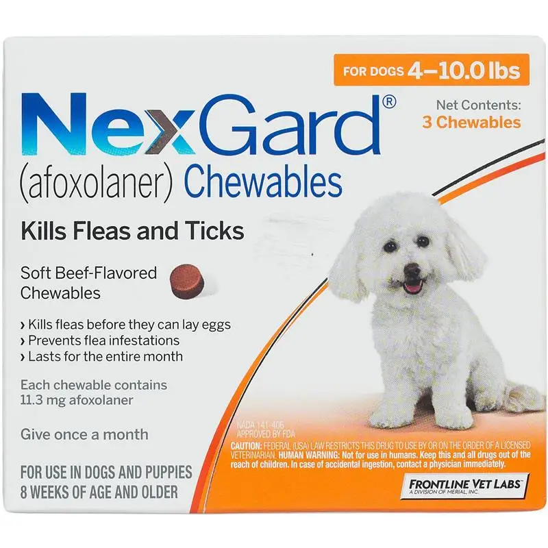 NexGard жевательные Планшеты блохи& Tick оральный уход