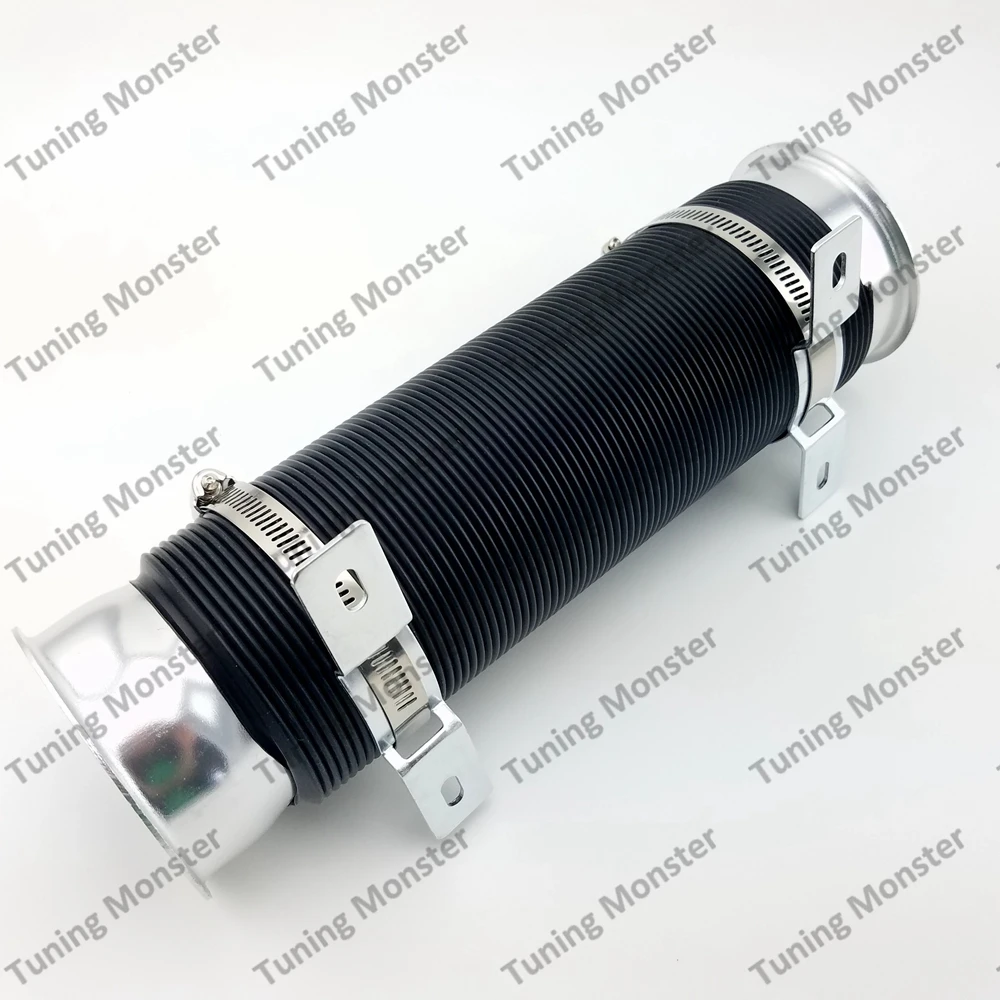 Универсальная гибкая воздухозаборная труба 76 мм с регулировкой Monster|cold air intake