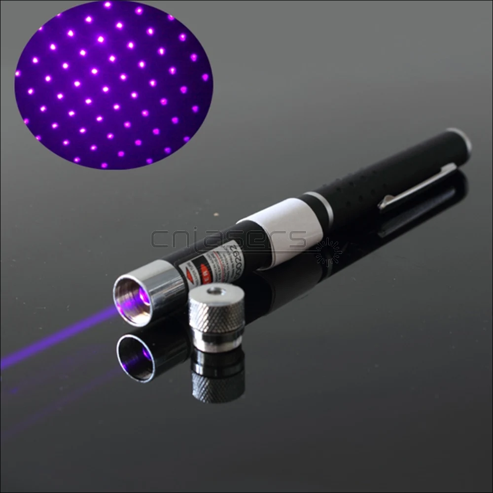 P1BV0005F1 CNILasers P1F1 видимая зеленая лазерная указка красный лазер факел фиолетовый луч Синий Фиолетовый лазерная ручка и Звездная крышка кошатник для тренировки - Цвет: P1BV0005F1