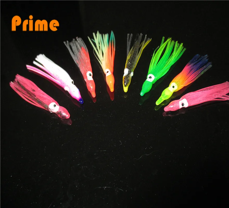 4 см рыболовные мягкий кальмар приманка юбки-Осьминог Мягкие приманки