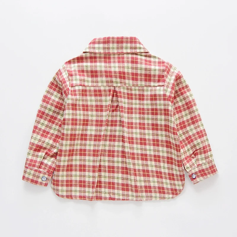 Shirt for boy clothing children spring new arrival baby clothes plaid shirt coat tops kids fashion |