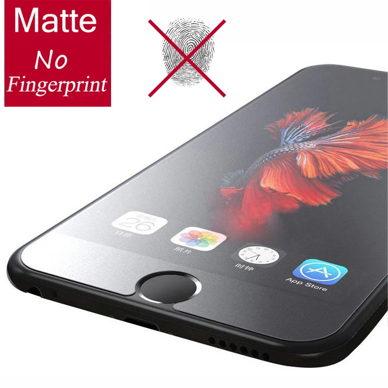 9H Матовый протектор экрана из закаленного стекла для iPhone 5 5S SE 6 6S 7 8 Plus X Xs Max XR 11 Pro Max матовая поверхность с защитой от отпечатков пальцев