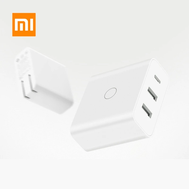 Оригинальное зарядное устройство Xiaomi Mijia USB 65 Вт быстрая зарядка порт Type C 3 выхода