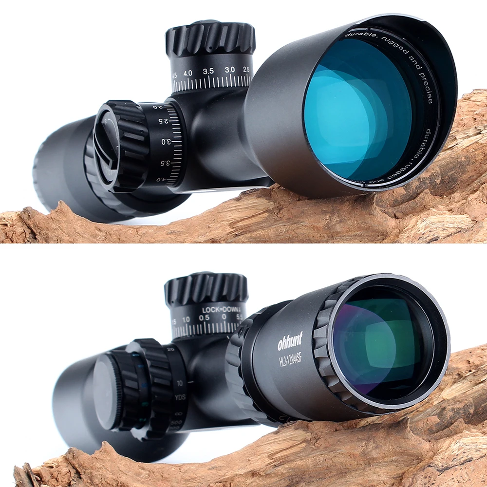 Охотничья оптика оптические прицелы ohhunt HL 3 12X44 SF компактные стеклянные