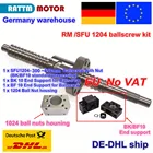 DE Бесплатная VAT SFU  RM 1204 шарико-L300350400500600650 мм + 1204 Ballnut + BKBF10 концевые поддержки + шариковая гайка Корпус для станка с ЧПУ