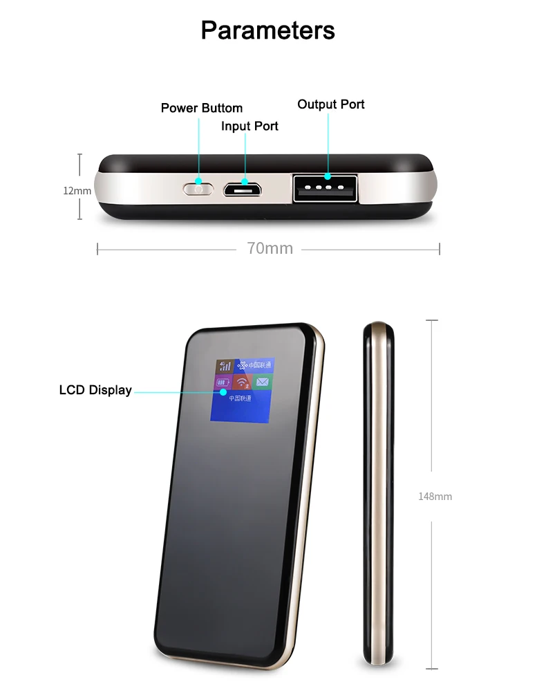 TianJie 4G Роутер 8800 мАч аккумулятор банк питания 150 Мбит/с Мобильная точка доступа Wi fi роутер 4G/LTE/Sim карта модем портативный широкополосный