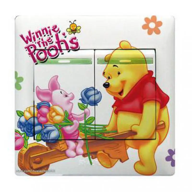 1 шт. новая семья декоративные стикеры на настенный выключатель мод мультфильм