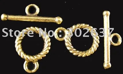 Бесплатная доставка 100 комплектов рандомные застежки A1491G|toggle clasp|toggle clasps goldcircle clasp