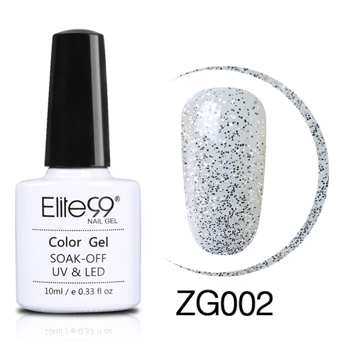 ZG002 Elite99 10 мл жемчужный Блестящий Гель-лак для ногтей впитывающийся лак для ногтей требуется база Светодиодная лампа верхнее покрытие Полупостоянный гель лак - Цвет: ZG002