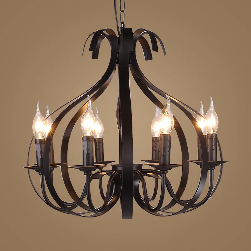 Железная ретро люстра HAIXIANG в европейском стиле простой американский Сельский