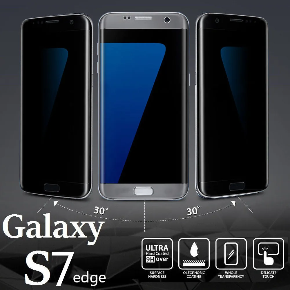 Del тонированное полноэкранное Защитное стекло для Samsung Galaxy S7 Edge td914 Прямая