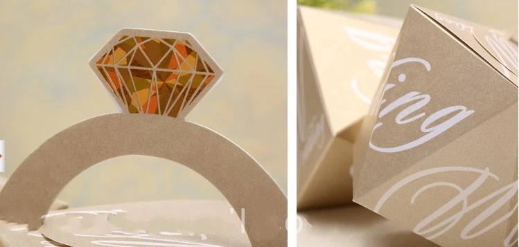 Творческий алмаз Свадебная вечеринка коробки для конфет драже сладости подарки