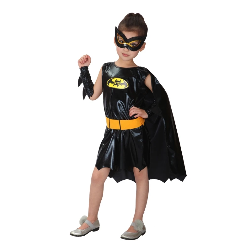 Детский костюм Бэтгерл из комиксов с полной фигурой для девочек карнавальный на