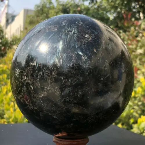 

400-500g Natural astrophyllite quartz crystal "fireworks stone" the ball