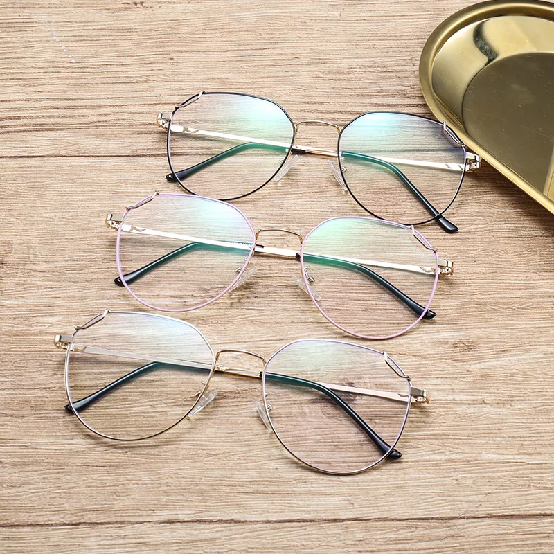 Модные круглые очки с прозрачными линзами женские для чтения компьютерные