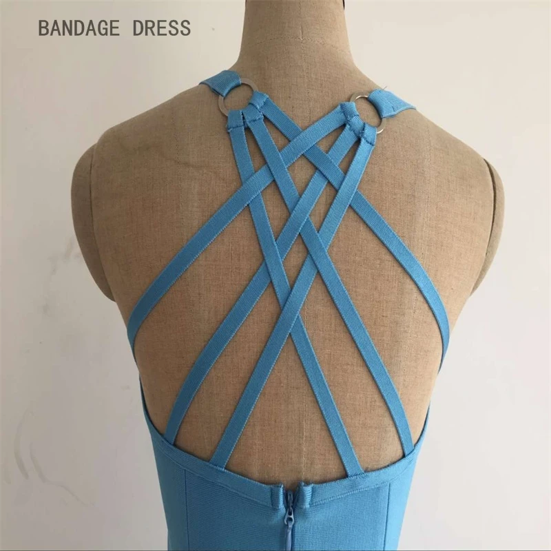 Новинка 2017 года Для женщин синий ремень спинки Bodycon пикантные и элегантные