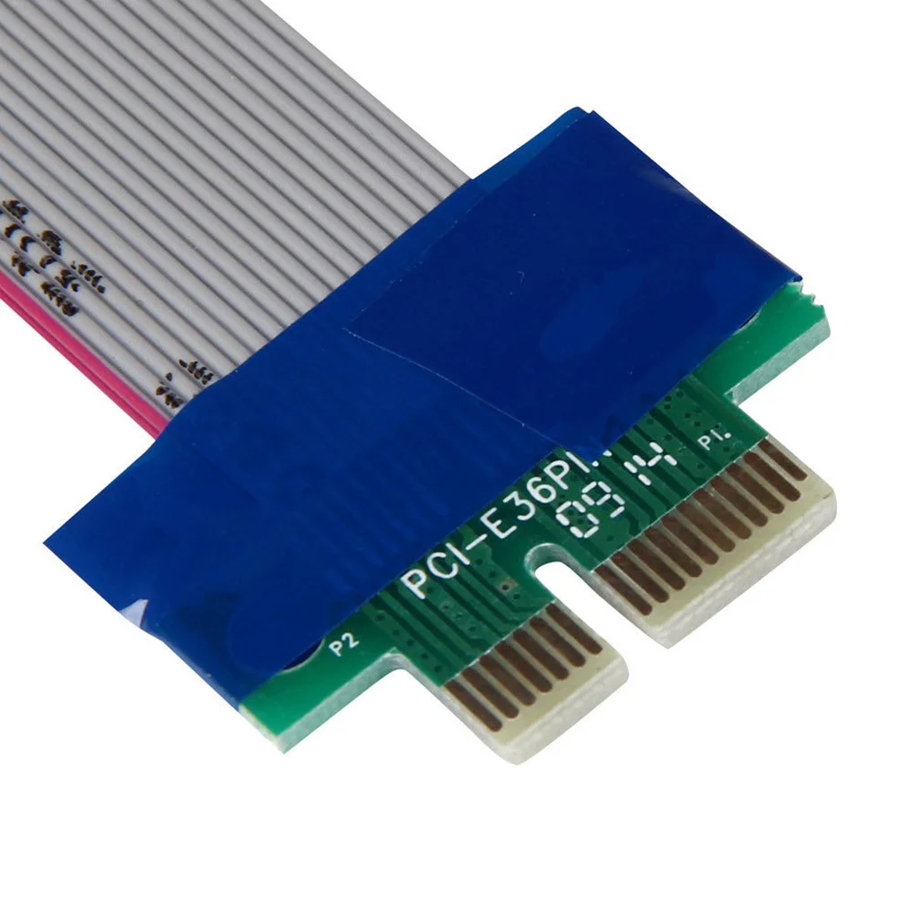PCI-E Экспресс 1x к 16x стояк лента для картриджей расширитель расширение кабель molex