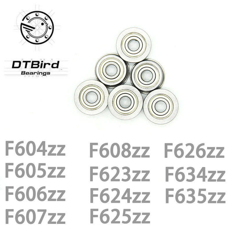 10 шт. фланцевые подшипники F623ZZ F604ZZ F605ZZ F606ZZ F607ZZ F608ZZ F624ZZ F625ZZ F626ZZ F634ZZ F635ZZ 3*10*4 мм|bearing