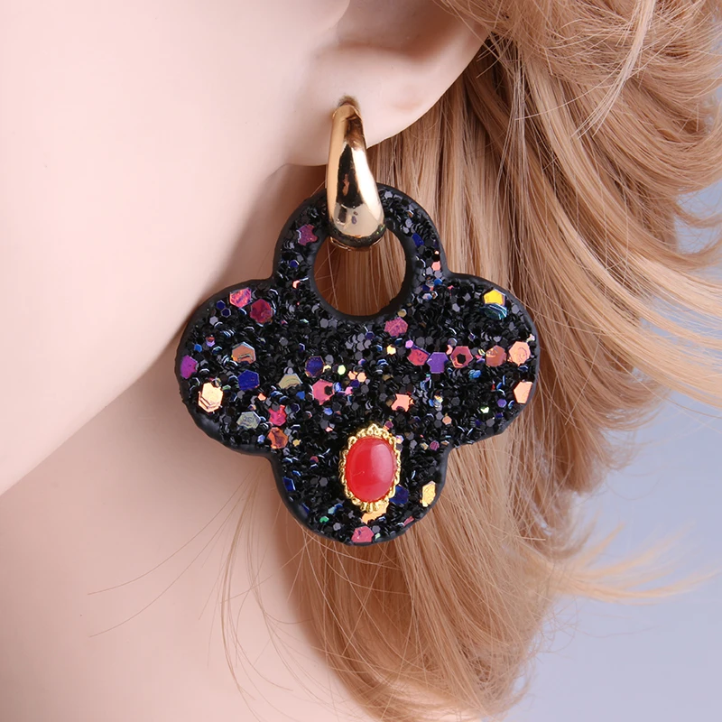 Большие серьги подвески из цинкового сплава висячие ювелирные украшения с