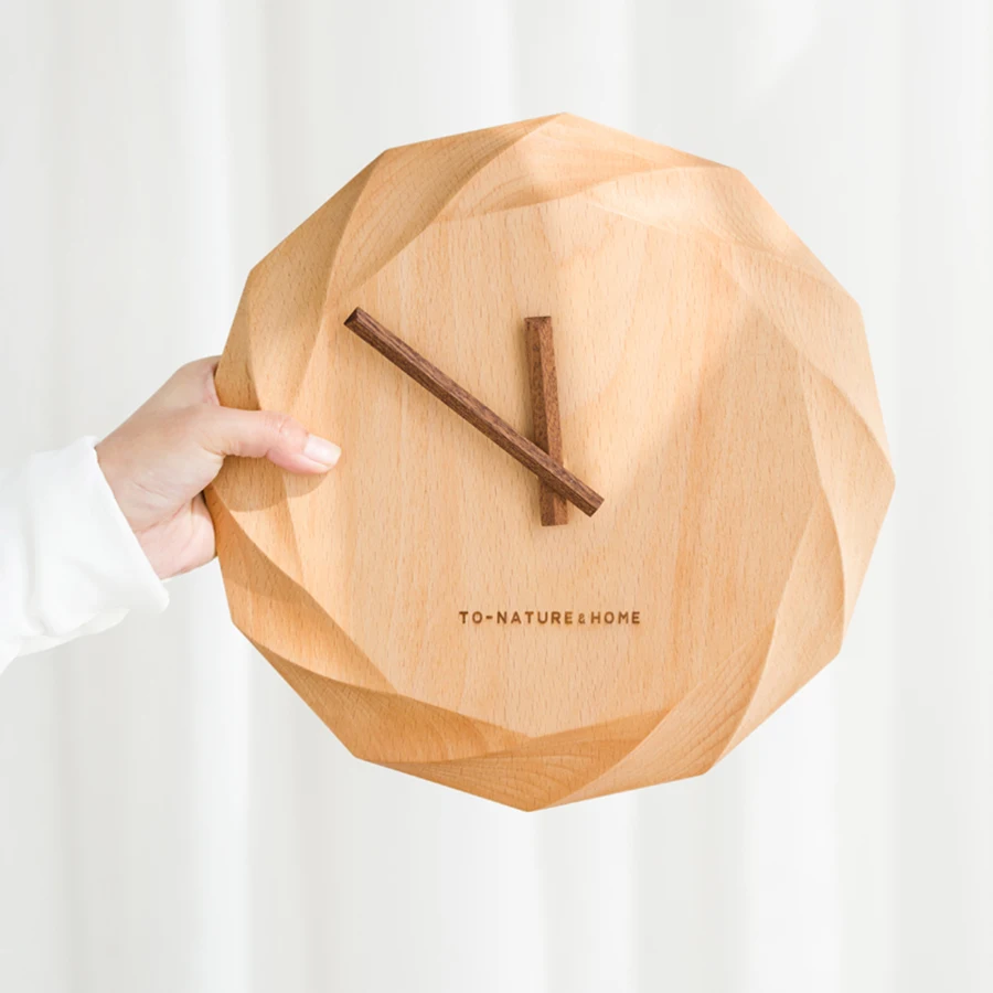 Креативные деревянные часы цифровые бесшумные настенные домашние Настенный