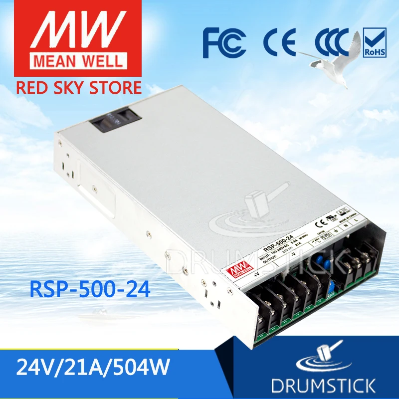 Специальные предложения MEAN WELL RSP 500 24 24V 21A meanwell 504W одиночный выход с PFC функцией