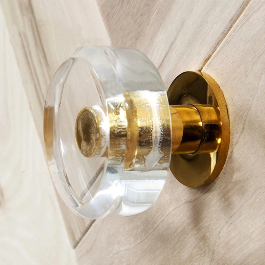 Простая модная акриловая прозрачная Хрустальная ручка из нержавеющей стали