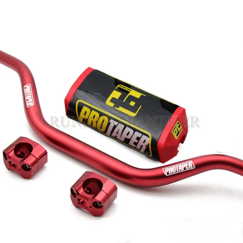 

1 1/8 MOTORCYCLE HANDLEBARS 28MM FAT BARS CLAMPS RISER BAR PAD Fit