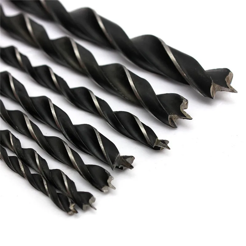 Hand Tools New 7pcs 12 inch High Carbon Steel Carpentry Wood Straight Shank Brad Point Drill Bits Set Boring Extra Lo | Инструменты