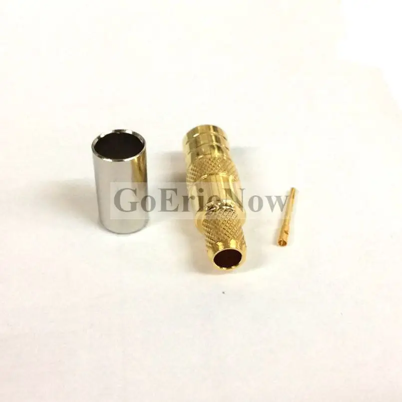 10 шт. RF коаксиальный 50 Ом прямоугольный/прямой SMB штекер/гнездо для RG58 RG142 RG223 -3