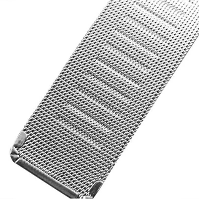 

New Lug Width 8 10 12 14 16 18 20 22 24 mm Rose Gold Stainless Steel Mesh Watch Band Bracelet Strap 0.8 Wire Mesh