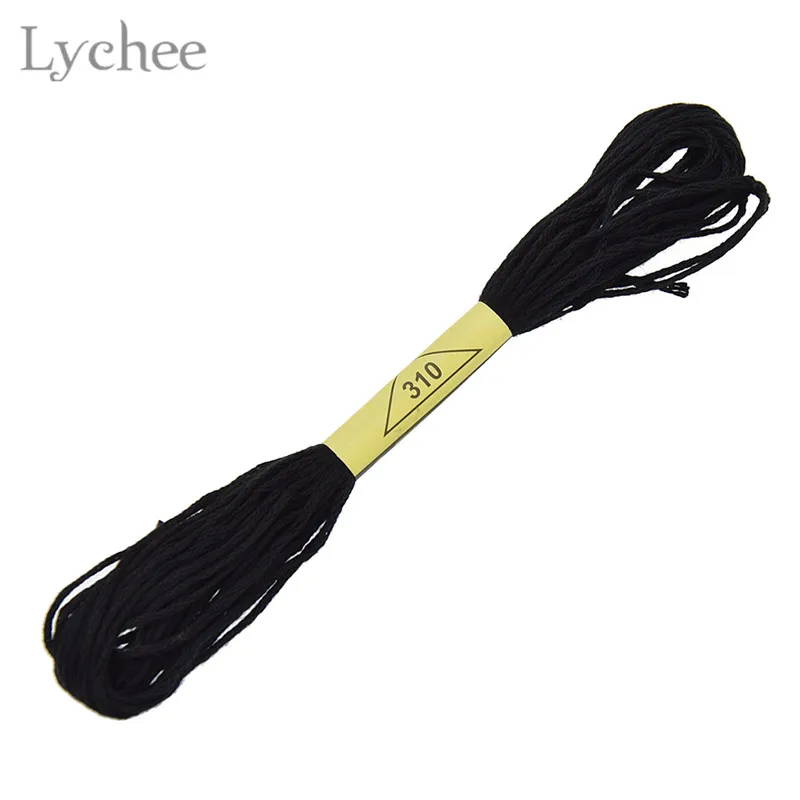 Lychee Life Black Cross Stitch Embroidery Thread DIY Handmade Sewing Craft Accessories | Дом и сад