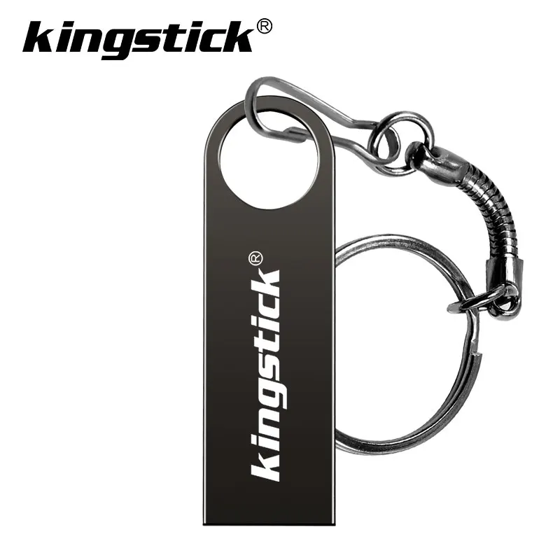 Металлический usb флеш-накопитель, 16 ГБ, флешка, 8 ГБ, флеш-накопитель, портативный USB 2,0, u-образная флешка, 32 ГБ, 64 ГБ, 128 ГБ, память, usb диск с цепочкой - Цвет: GRAY