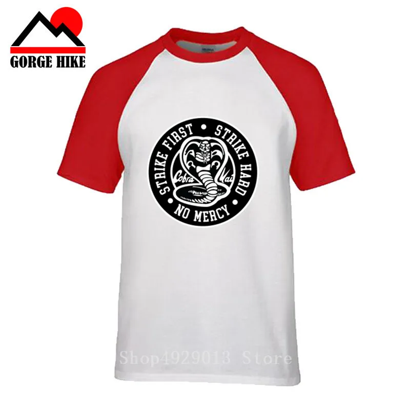 Винтажная Футболка verano Cobra Kai Мужская футболка классная Черная для каратэ Мамба