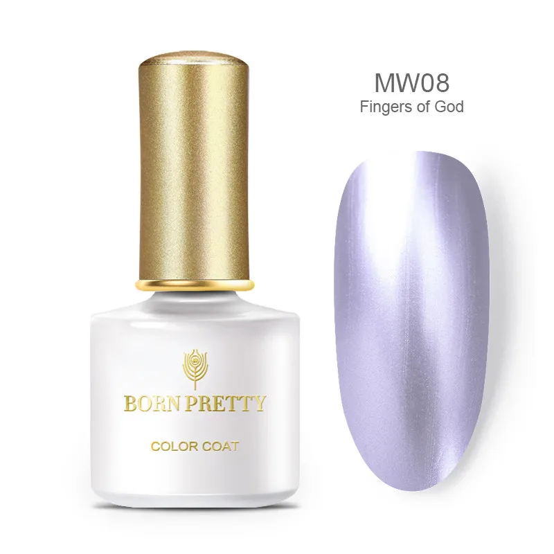 BORN PRETTY 12 цветов Гель-лак для ногтей зеркальный металлический эффект замачивающийся Гель-лак для ногтей маникюрный лак гель-лаки - Цвет: BP-MW08