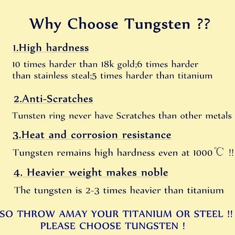 HIMONGOO 8 мм Мужские вольфрамовые твердосплавные кольца для помолвки свадебные