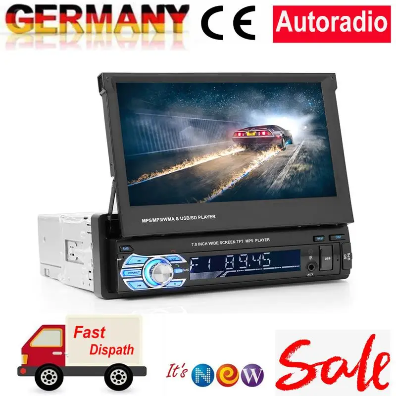 Автомобильный MP5 плеер с Bluetooth 7 дюймовый автомобильный DVD FM/MP5 автомагнитола