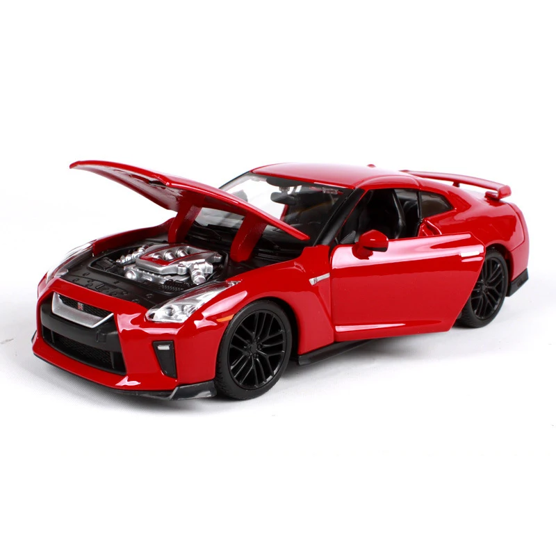 Спортивный автомобиль Maisto Bburago 1:24 Nissan 2017 GT R GTR R35 металлические игрушки подарок