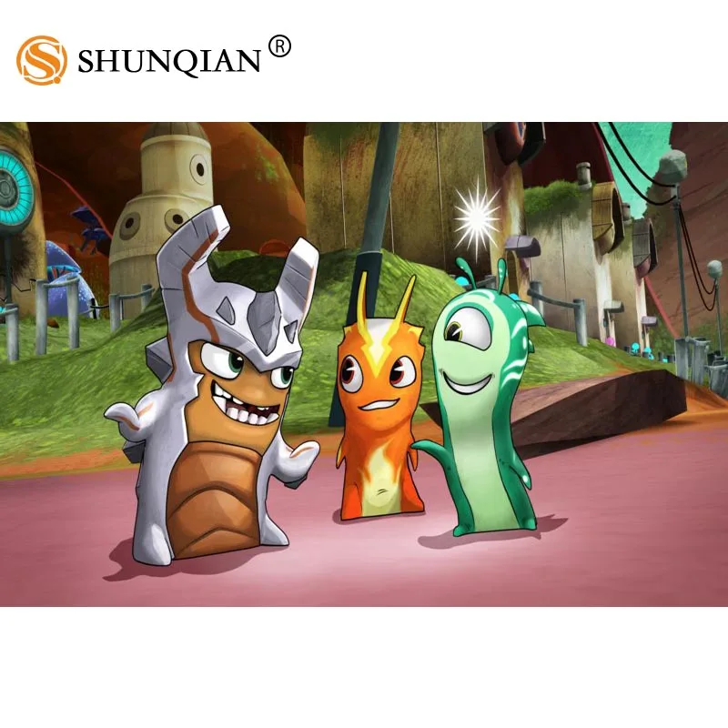 Художественный плакат на холсте Slugterra или заказ мультяшная картина для декора