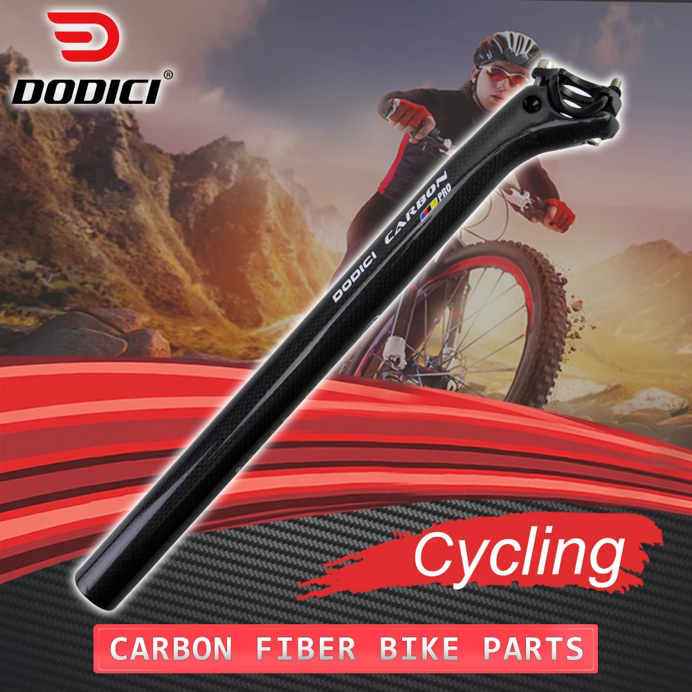 

Подседельный штырь для дорожного велосипеда DODICI Pro, черный цвет, фотокарбон 31,6/30,8/27,2 мм, 3K, глянцевый офсет, 25 мм, подседельный штырь для горного велосипеда